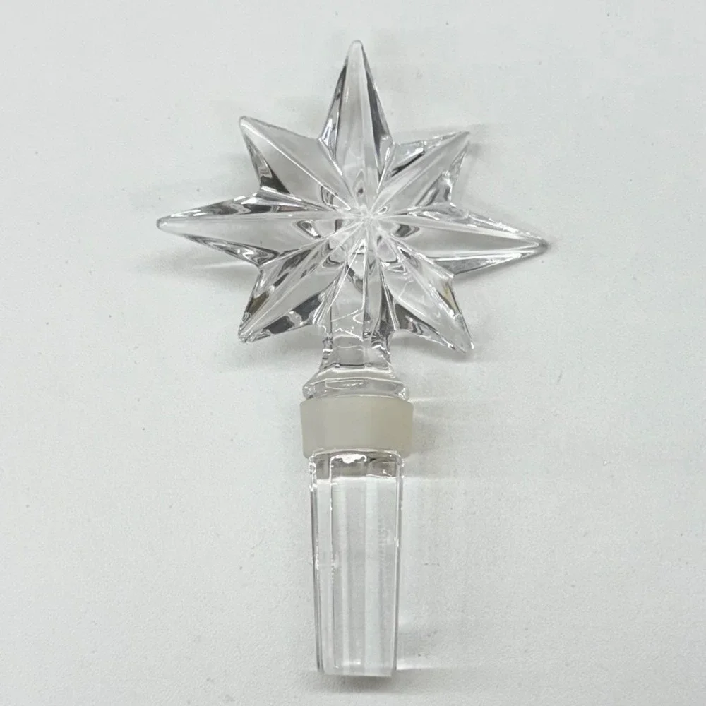 Waterford Crystal 8 Point Star Decanter Stopper Replacement‎ Signed VTG Ireland